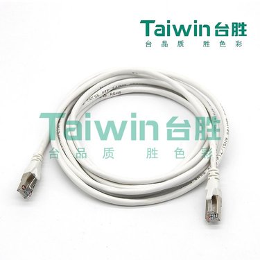 Taiwin台胜 彩色综合布线产品 网络数据跳线 超五类屏蔽跳线 1米
