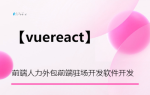 【vue react】前端人力外包前端驻场网站定制开发